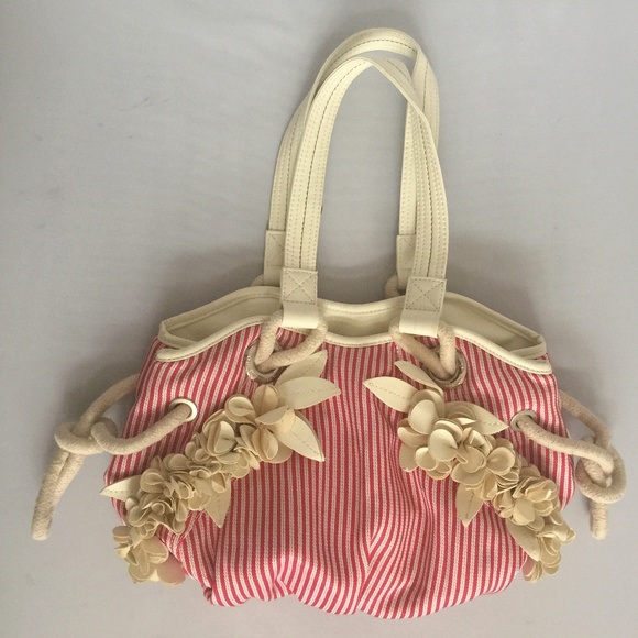 United Colors of Benetton Pink Striped Sailing Bag - Picture 2 of 8